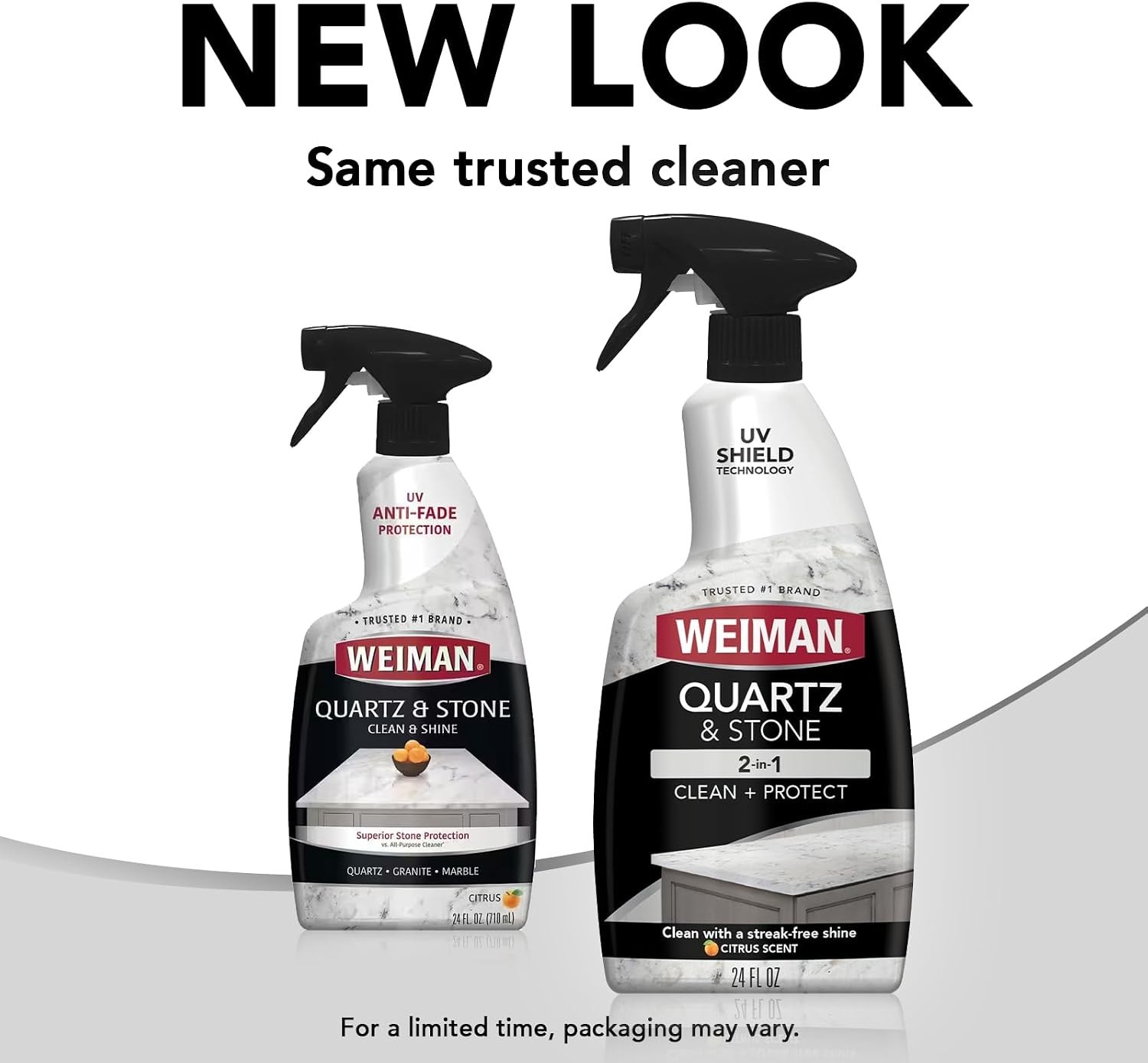 Quartz Countertop Cleaner & Polish with Citrus Scent – No Rinse, 24 Oz (2 Pack)