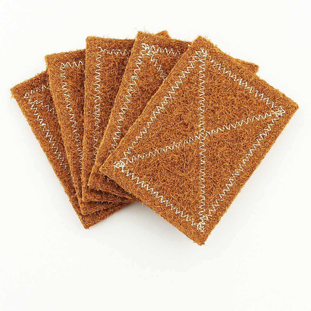 Coconut fiber Scrub pad | Dish Cleaning Natural Fiber Scrubbing Pad | 10 pcs
