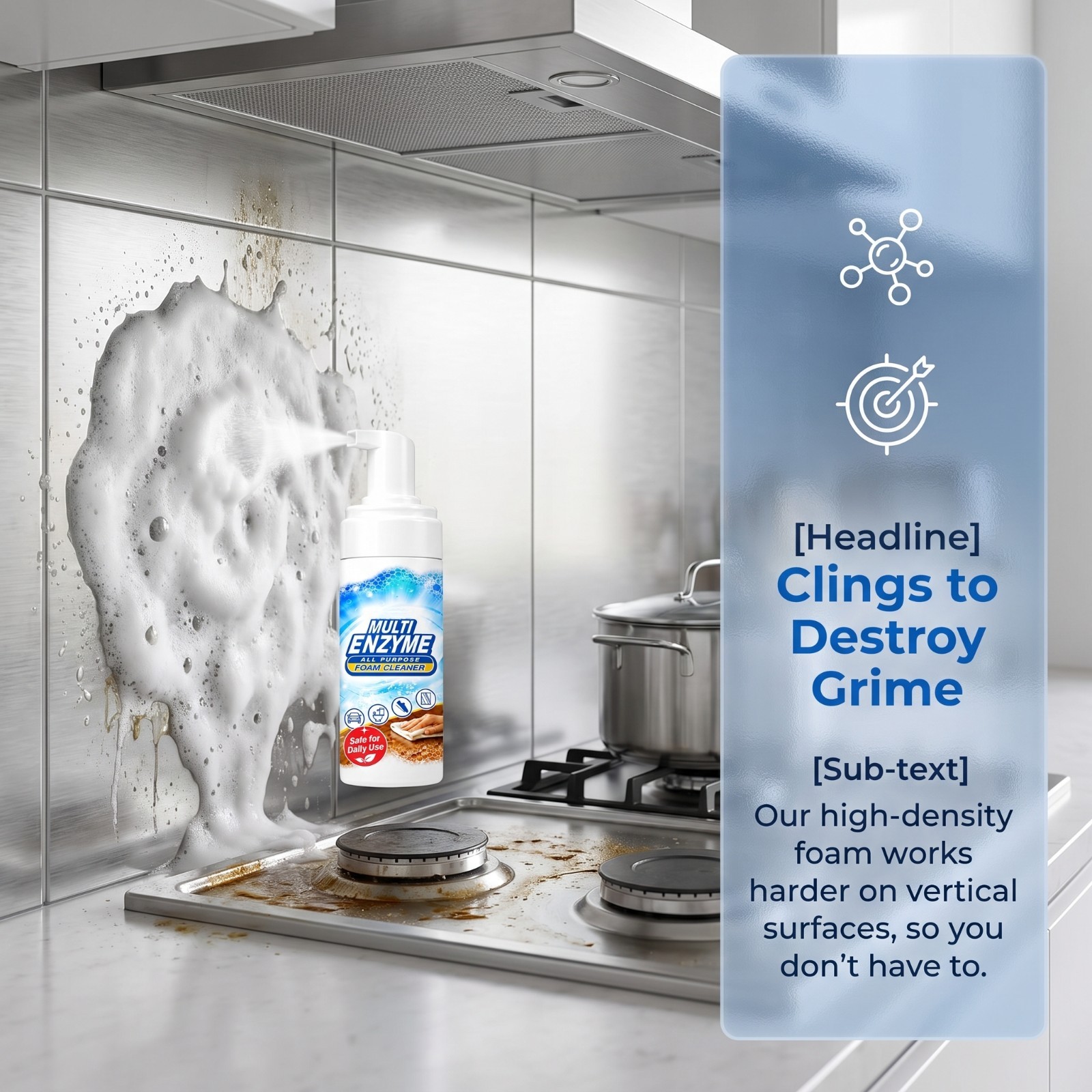 EaseHub Multi-Enzyme Cleaner is suitable for kitchens, furniture, and carpets