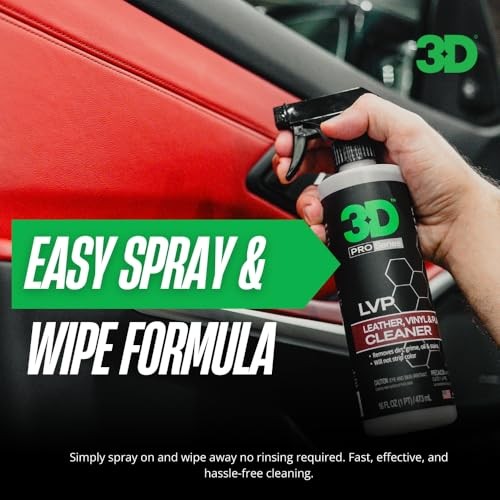 3D LVP Interior Cleaner 1 Gallon – Leather, Vinyl & Plastic Cleaner & Degreaser