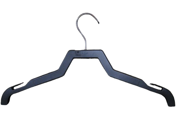 Nike Plastic Heavy Duty 16″ Width Clothes Dress Gown Coat Hanger w/Notches Black