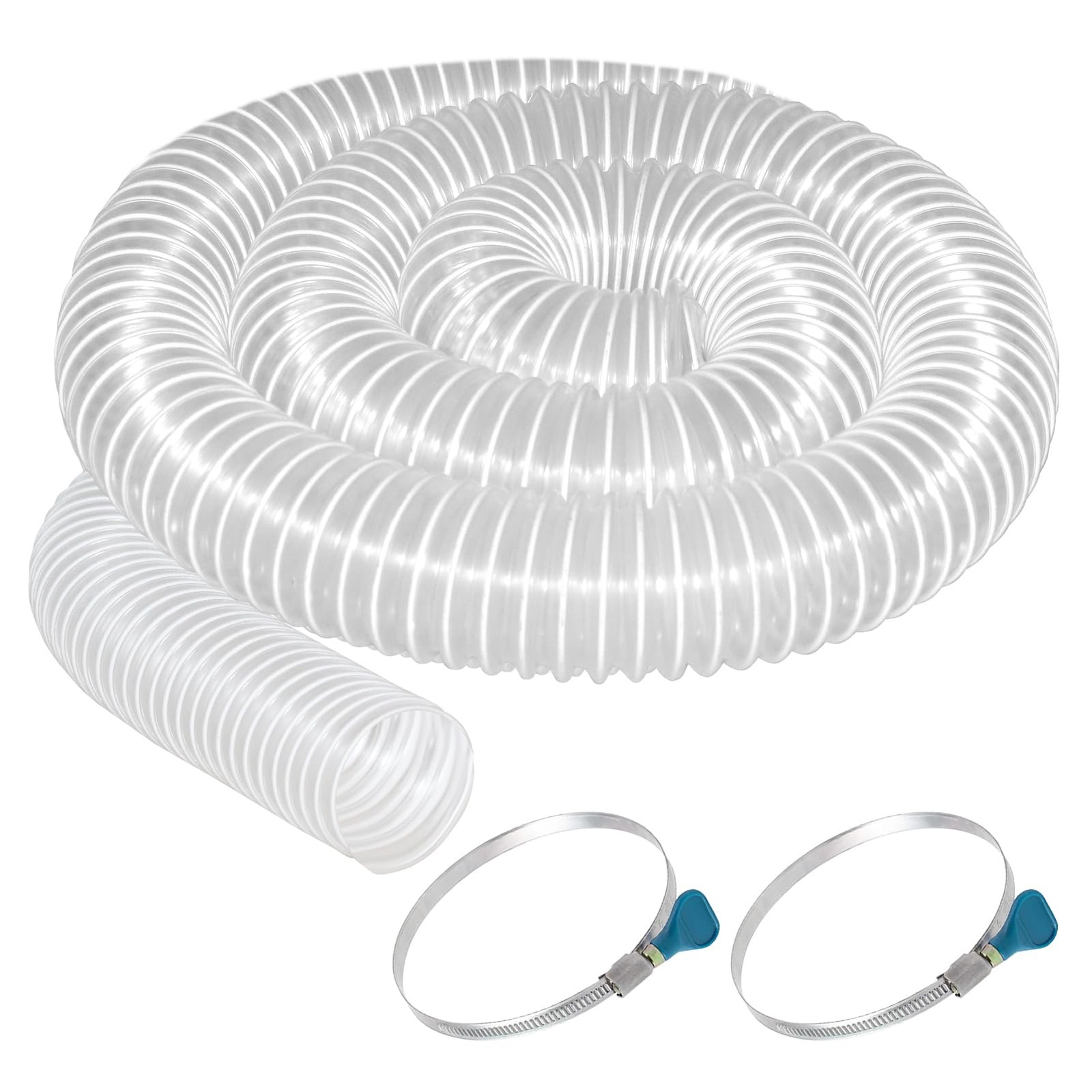 PVC Dust Collection Hose 3″ x 10′, Flexible Dust Collector Hose, Puncture Res…