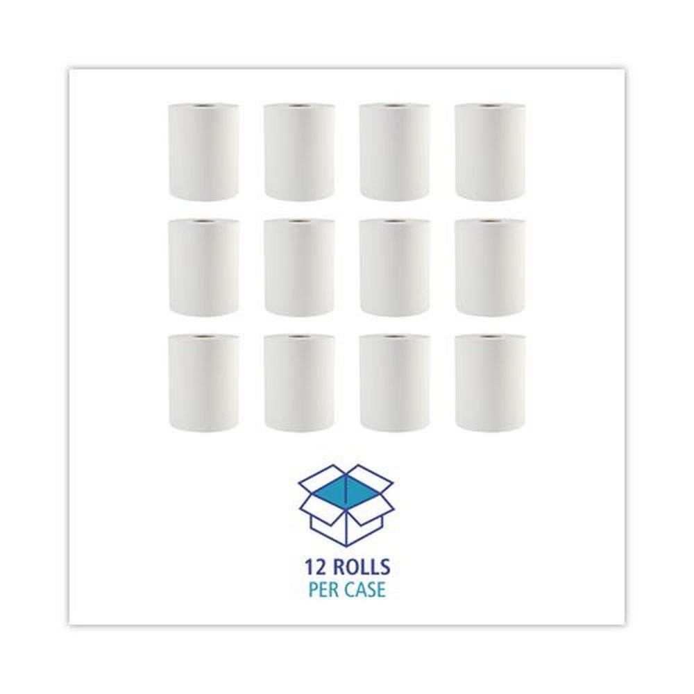 Boardwalk 6261B 2″ Core 1-Ply 8″ x 600′ Hardwound Paper Towels – WT (12/CT) New