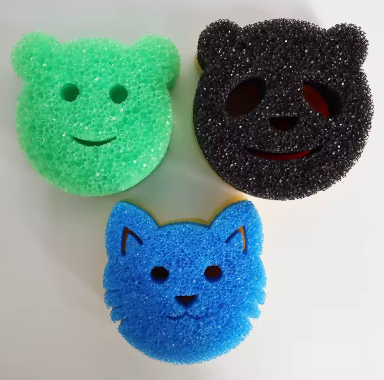 3-Pack Temp Changing Magic Sponge Soft Warm Hard Cold Eco Scrubber