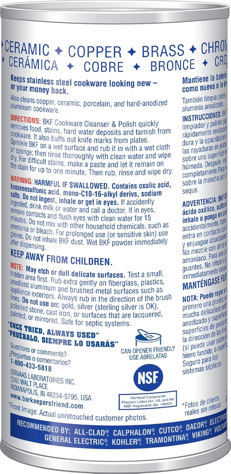 Stainless Steel Cookware Cleanser Degreaser 12oz
