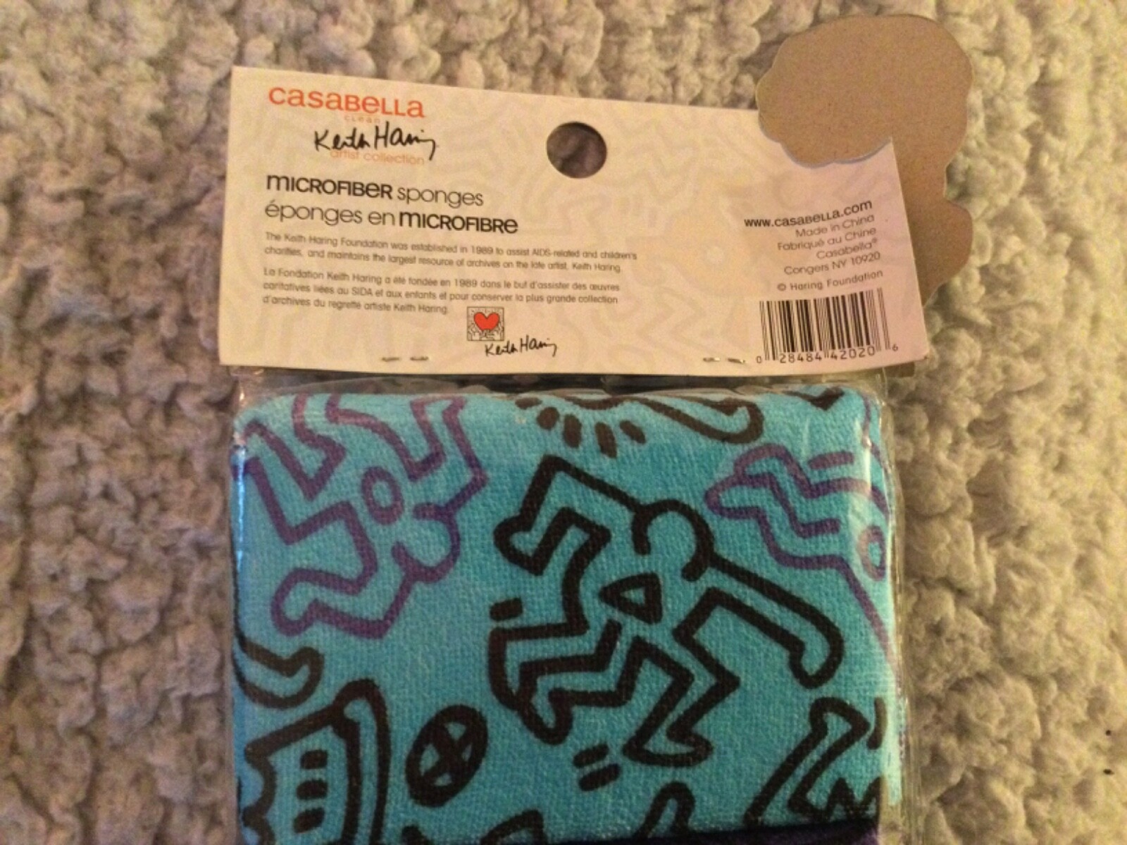 NEW Keith Haring Pop Art 3 Cleaning Sponges Design Pop Art Casabella