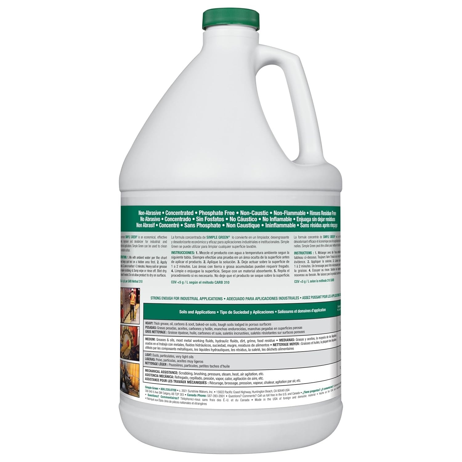 Powerful 128 Oz Industrial Cleaner & Degreaser – EPA Safer Choice Approved