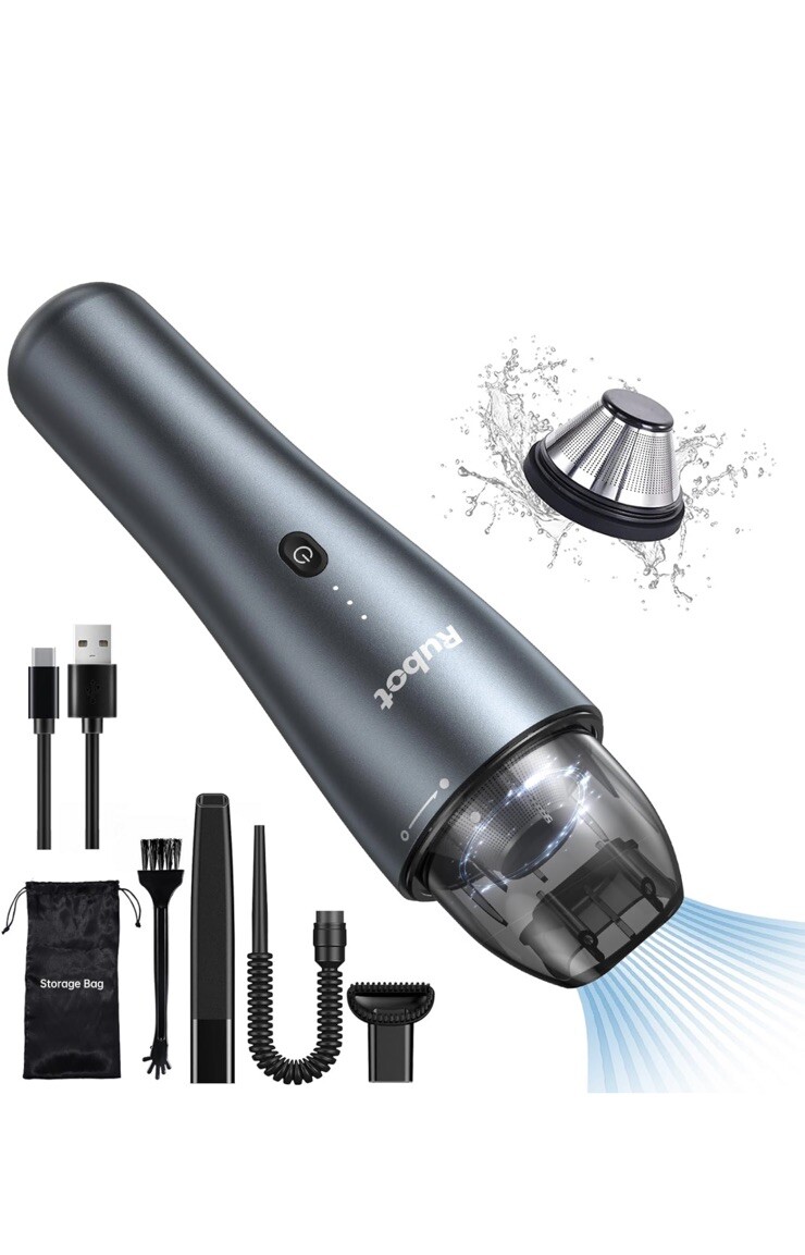 Car Vacuum Cleaner, Car Vacuum Cordless Rechargeable,7000Pa Mini Vacuum Portable