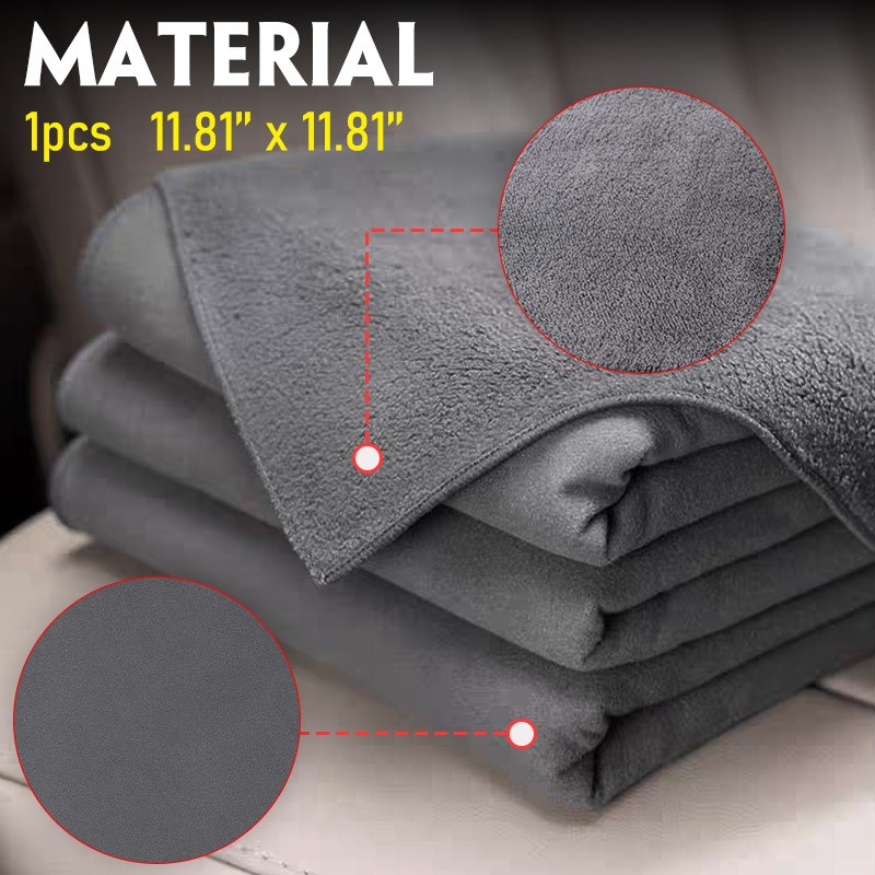1P Cleaning Towel & Cloth Polishing Detailing Cloth Super Absorbent Coral Fleece
