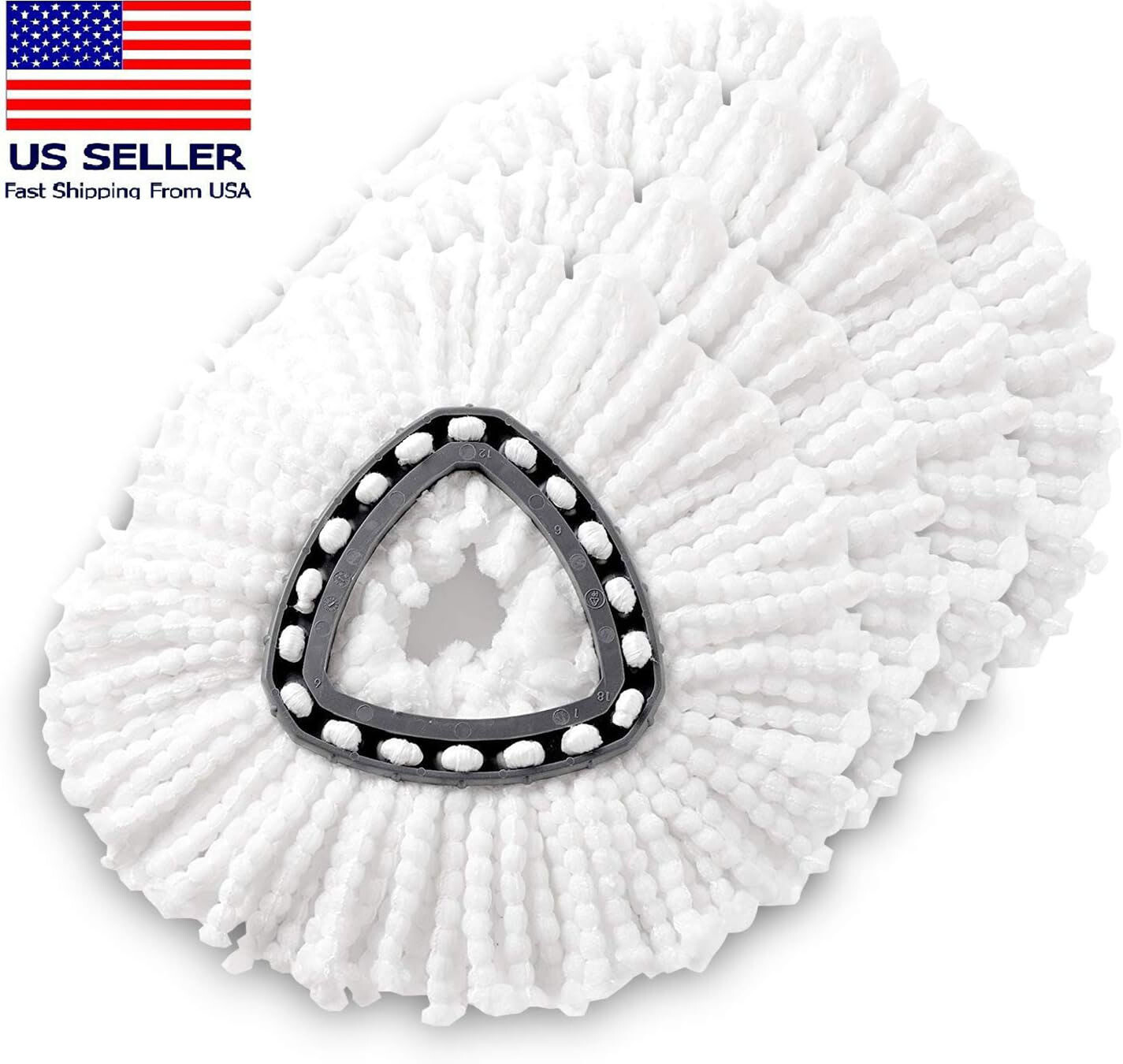 4 x Replacement Microfiber Mop Head Easy Clean Wring Refill For O-Cedar Spin Mop