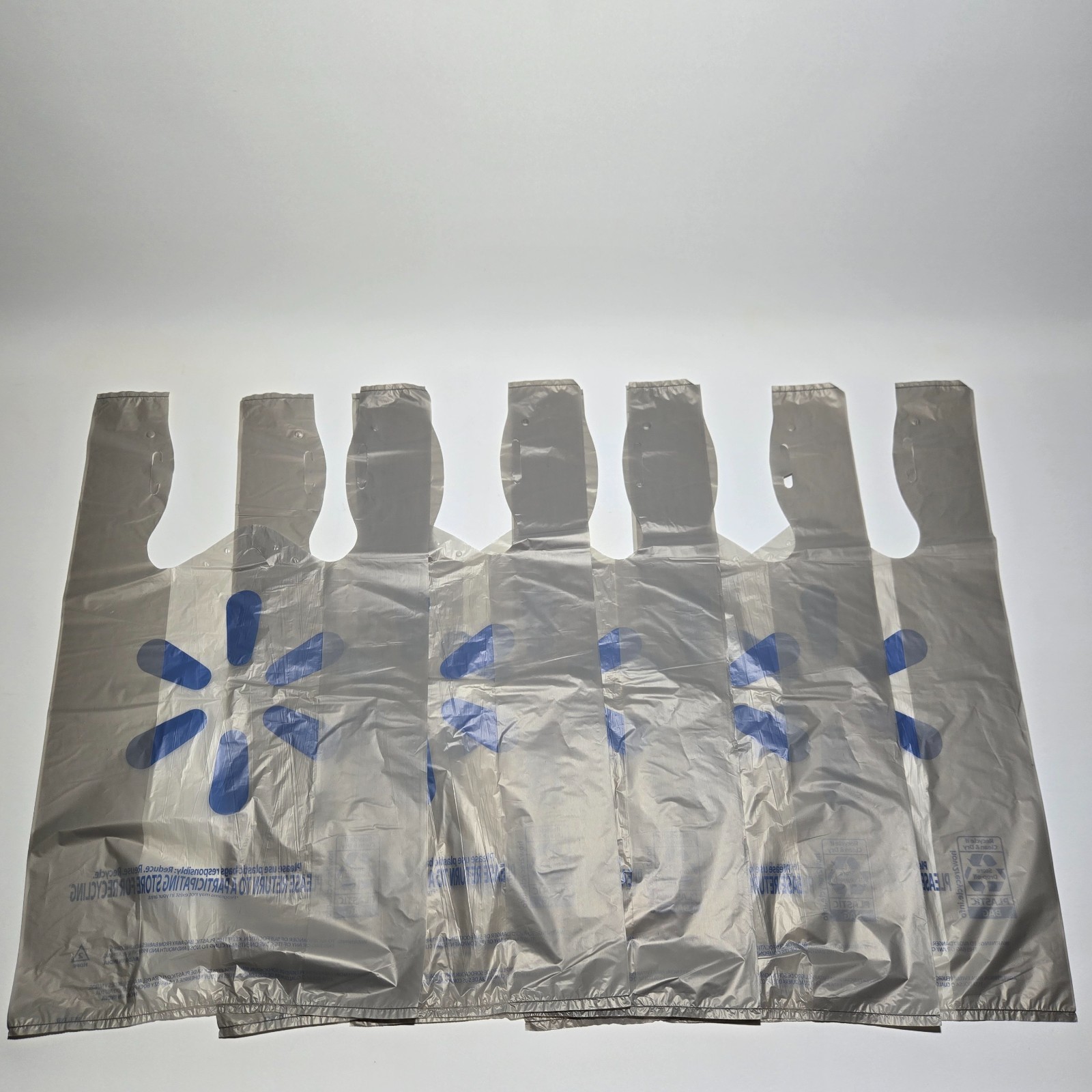Walmart Plastic Grocery Shopping Bags 11×14 Choose Number of Bags Crafts Trash