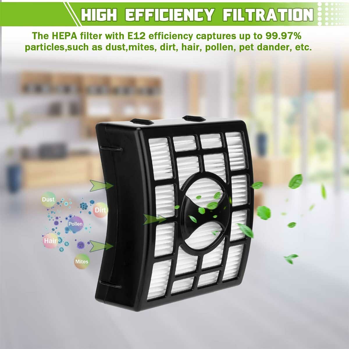 For Shark UV810 Filter Vacuum NV683 NV800 1 HEPA 2 Foam and Felt Filters