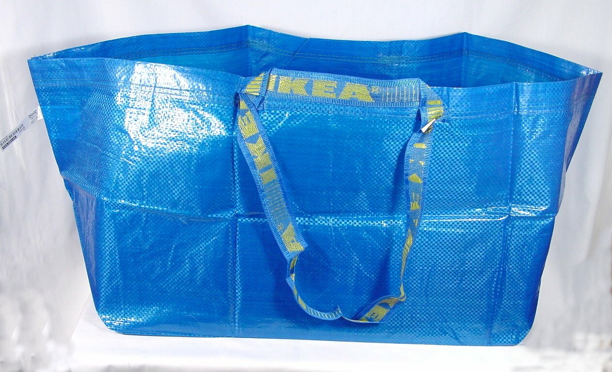 5 IKEA Large Reusable Shopping Bag Laundry Tote Grocery Shopping Eco Beach Bags