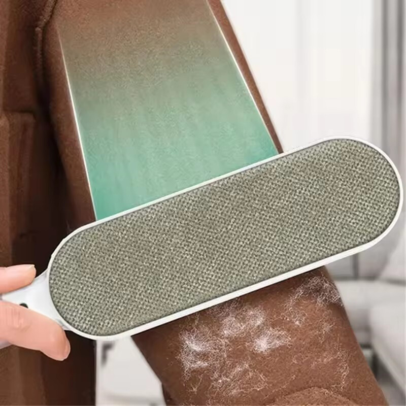 Reusable Double-Sided Lint Brush – Electrostatic Pet Hair Remover for Easy