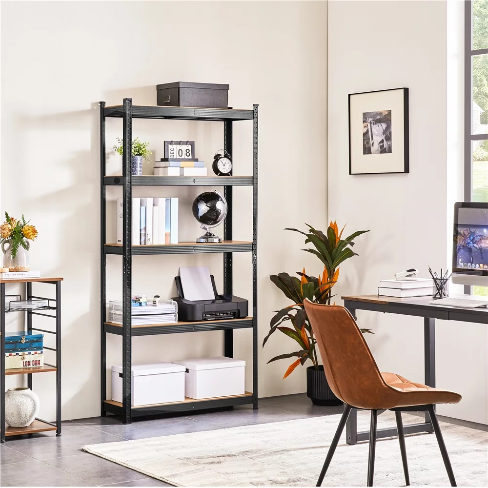 Heavy Duty 5-Tier Shelf Garage Shelvin Unit Steel Rack Storage Oragnizer Silver