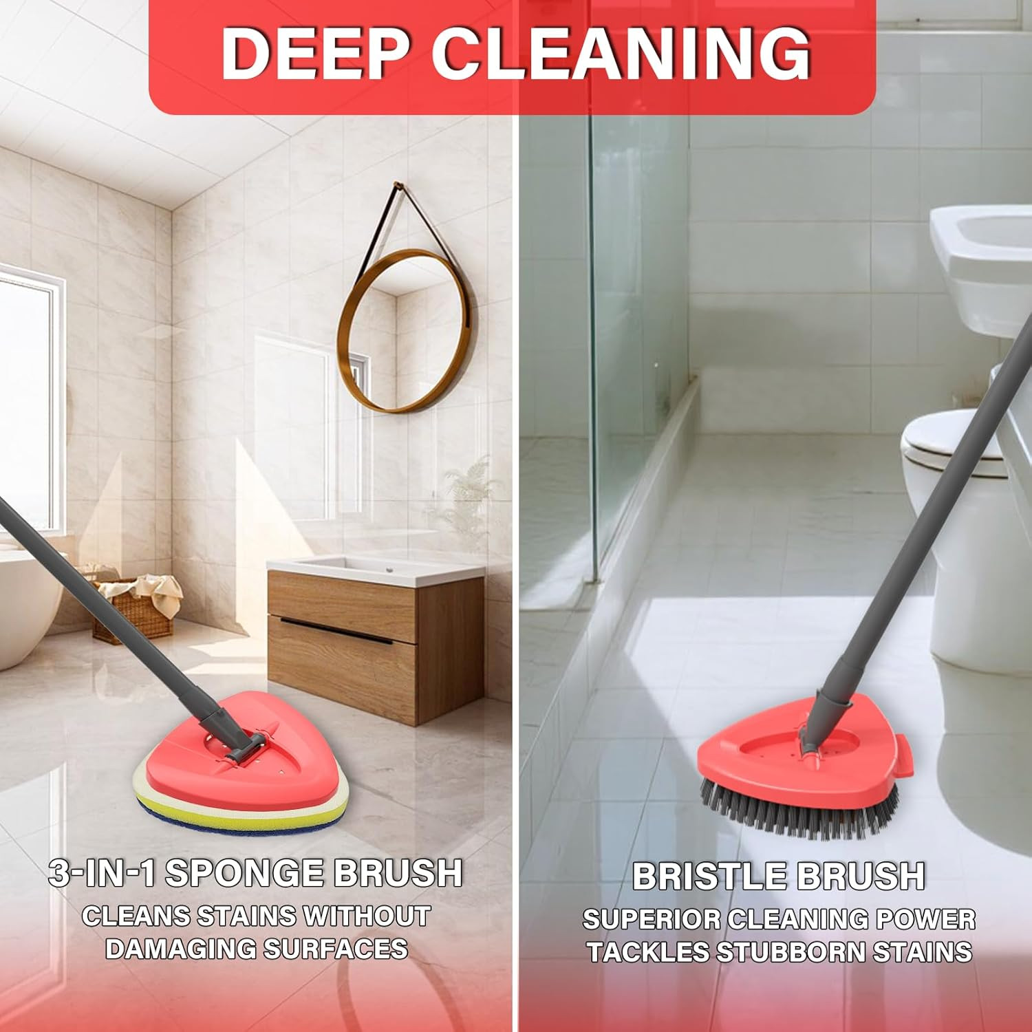 Spin Mop Replacement Head Compatible with O Cedar Easywring 1 Tank,Scrubber Head