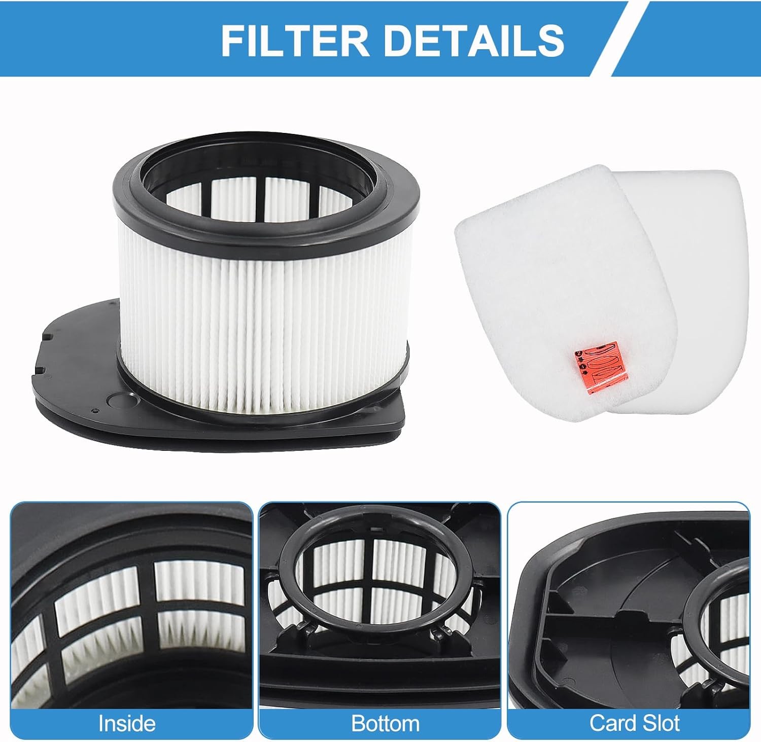 IZ862H Filter for Shark IZ862H Stratos Cordless Vacuum Fit for Shark IZ800