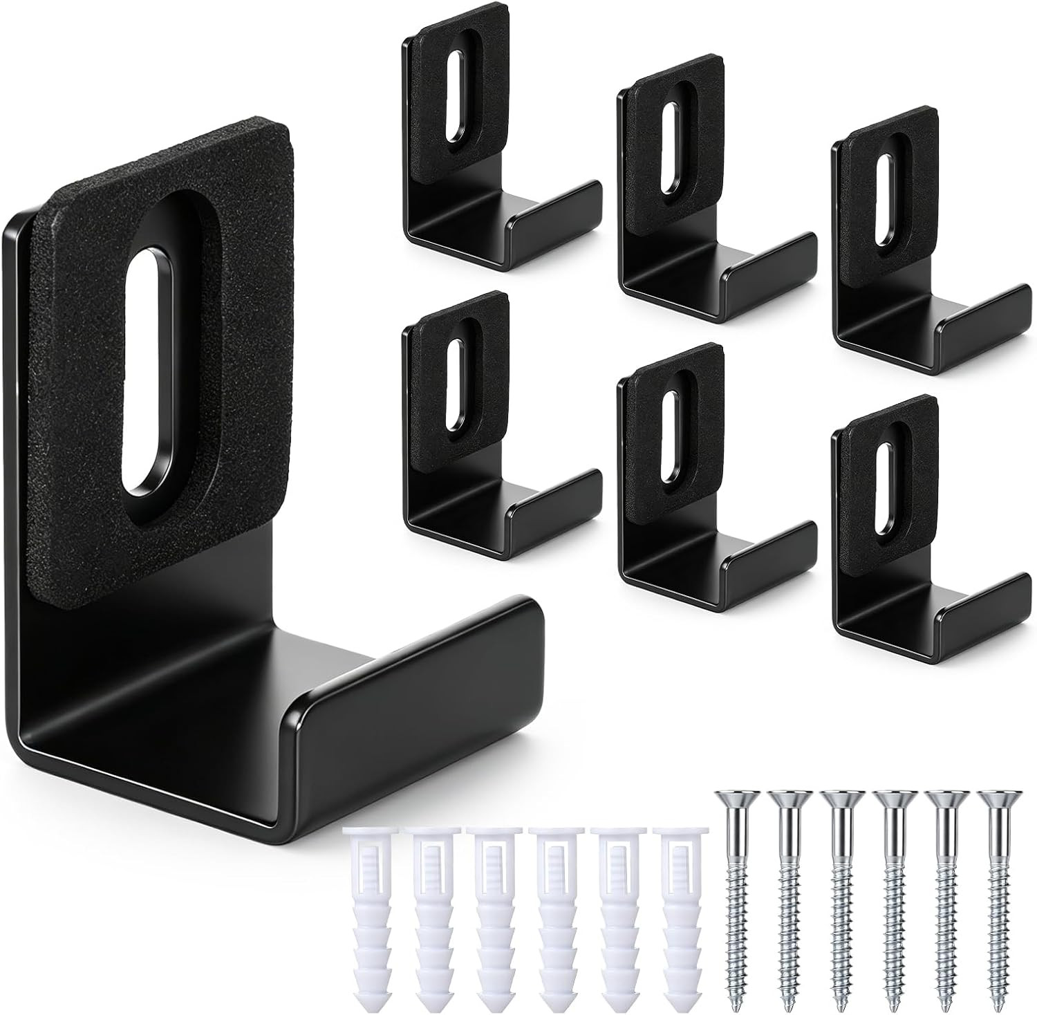 6Pcs 0.75 Inch Metal Mirror Clips, Wide Channel Mirror Hanger Clip, Heavy Clips