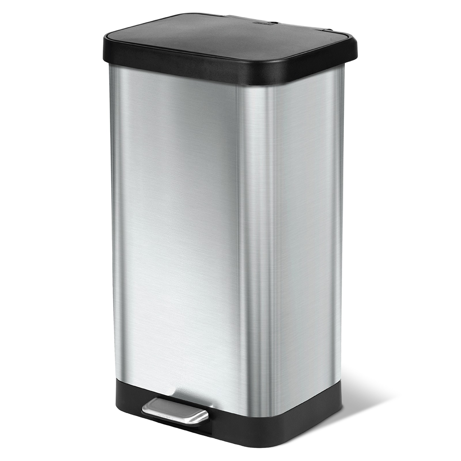 Glad Step Trash Can, Soft Close Lid Bin with Odor Protection, 20 Gal (Used)