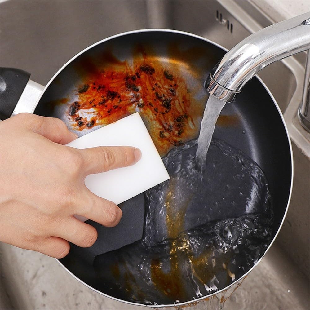 50 Eco-Friendly Melamine Sponges – Versatile Cleaning Solution for Every Surface