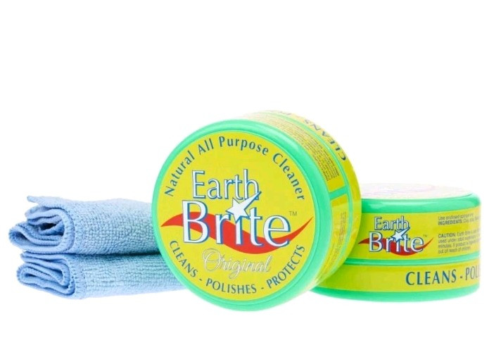 Earth Brite Clay-Based All-Purpose Cleaning Kit-2 Piece 10.5 oz.-Original-NEW
