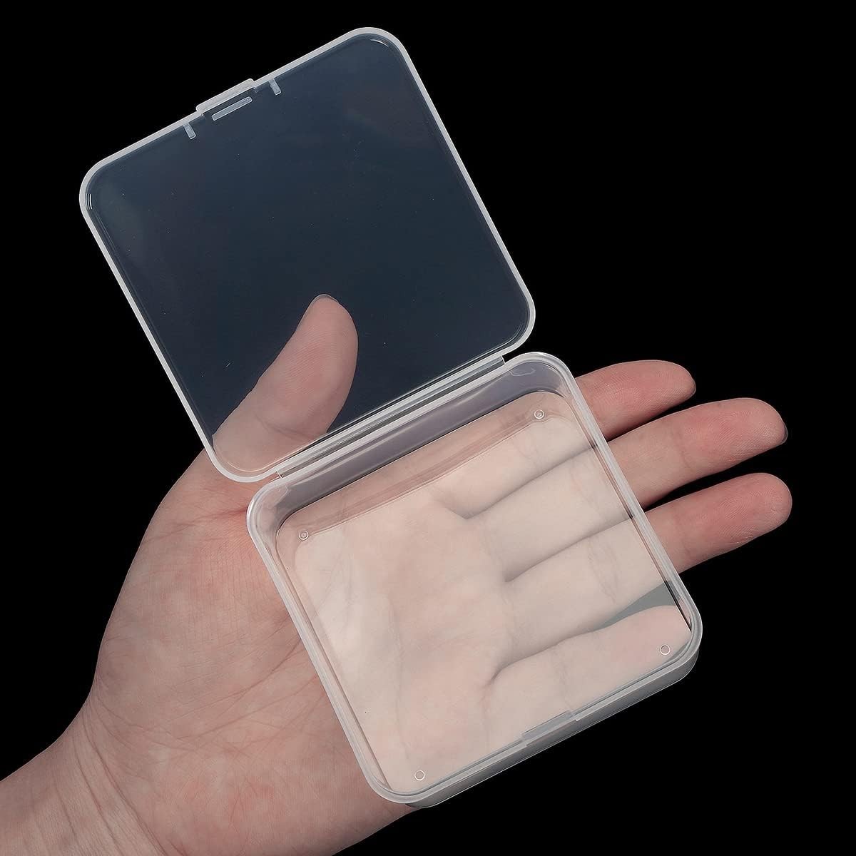 36 Pack 2.75″x1″ Clear Plastic Storage Containers w/ Hinged Lid – Bead Storage