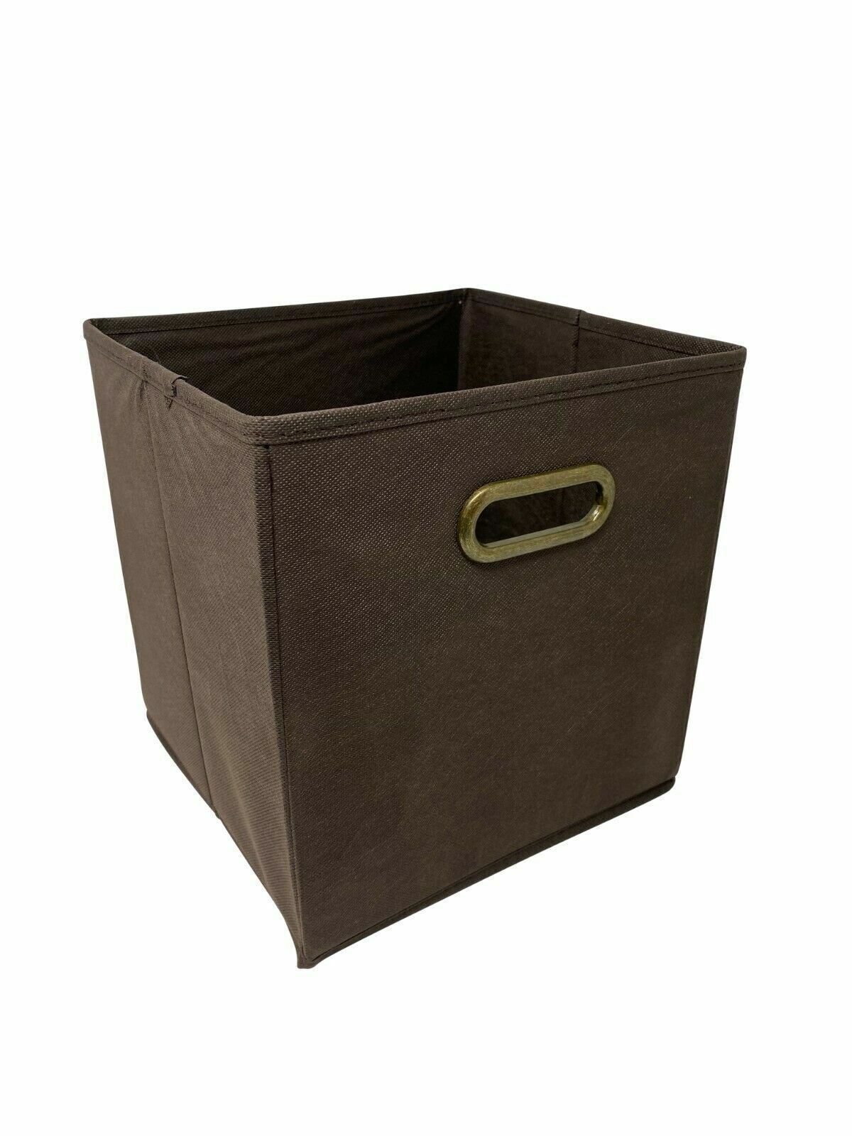 10″ 6 pcs Fabric Storage Bins Box Organizer Cube Basket Container