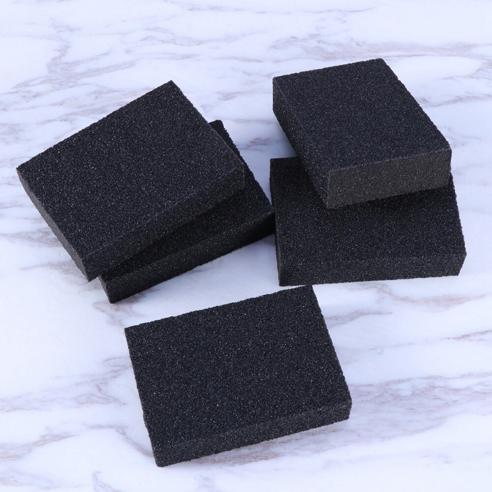 5PCS melamine sponge foam pads sanding sponge kitchen cleaning sponge Black