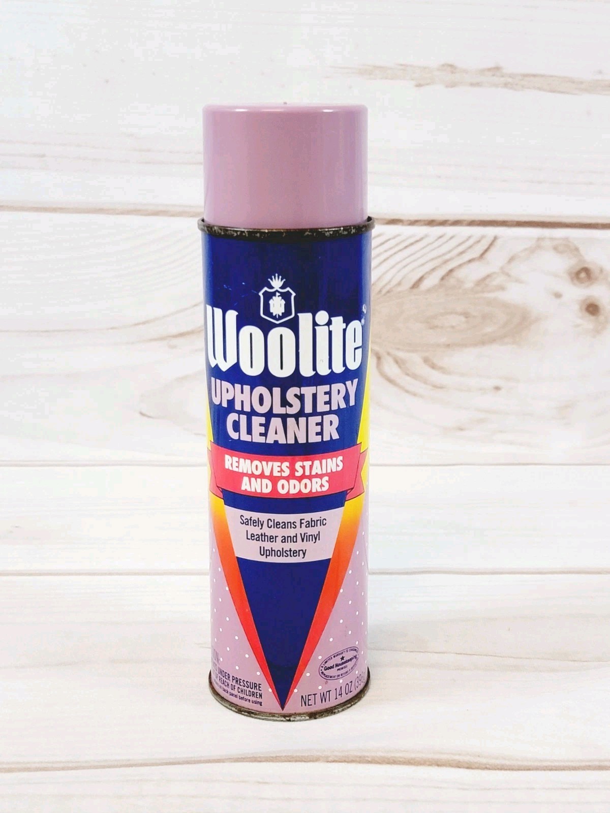 Vintage Woolite Upholstery Cleaner Fabric, Leather, Vinyl Unused 14oz 1991