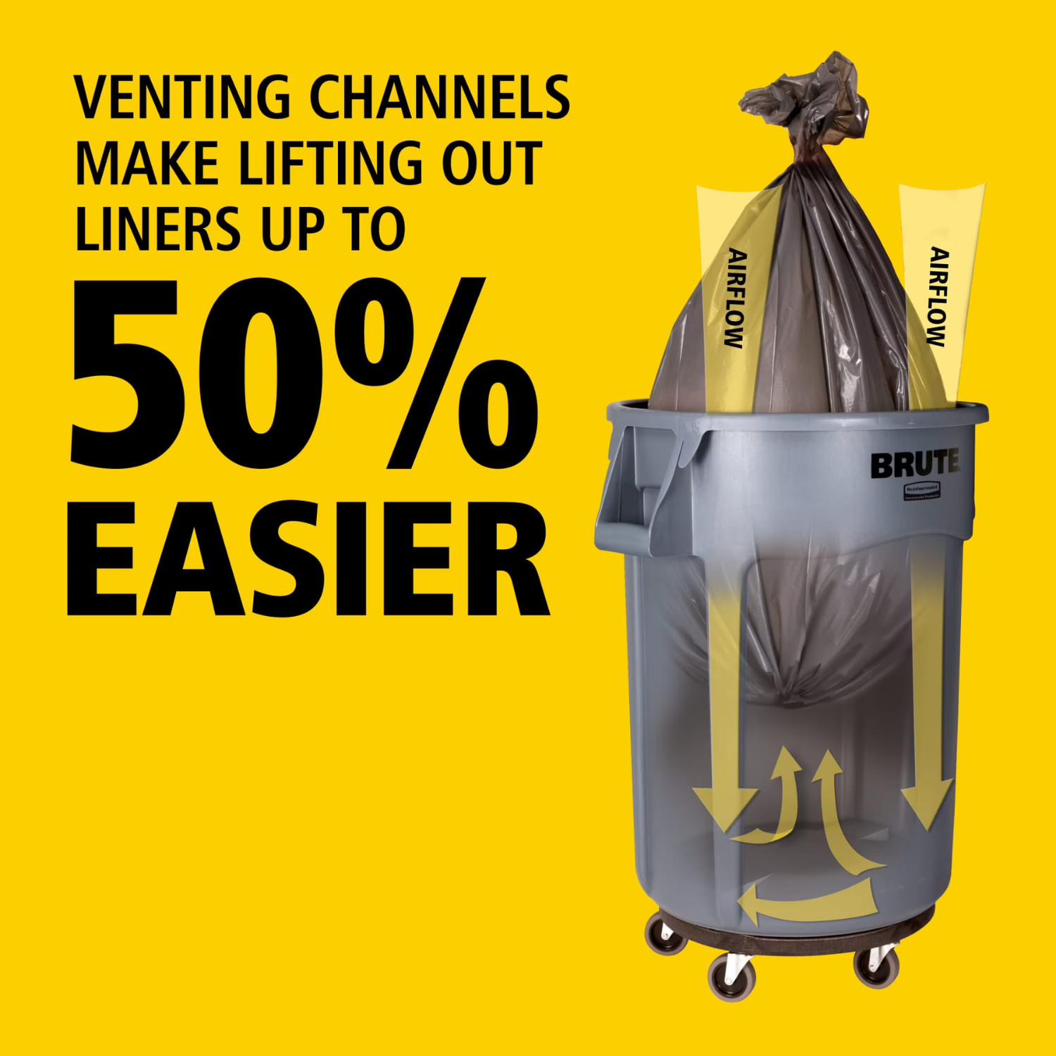 Rubbermaid Brute 32 Gal Touchless Indoor Trash Can Gray Commercial
