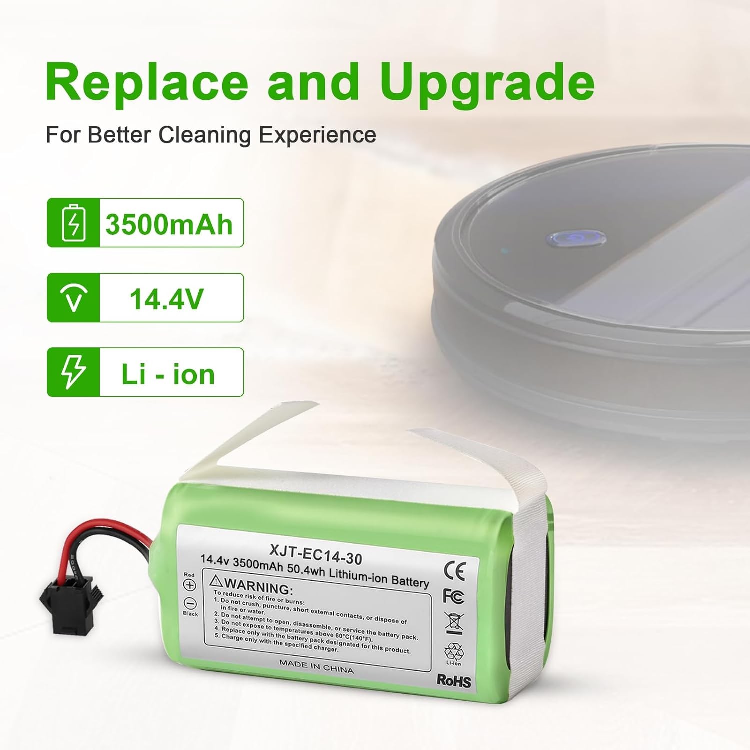 Upgraded 3500mAh N79 14.4V Battery for Eufy RoboVac 11 11S 30 15C 25C 35C Robot