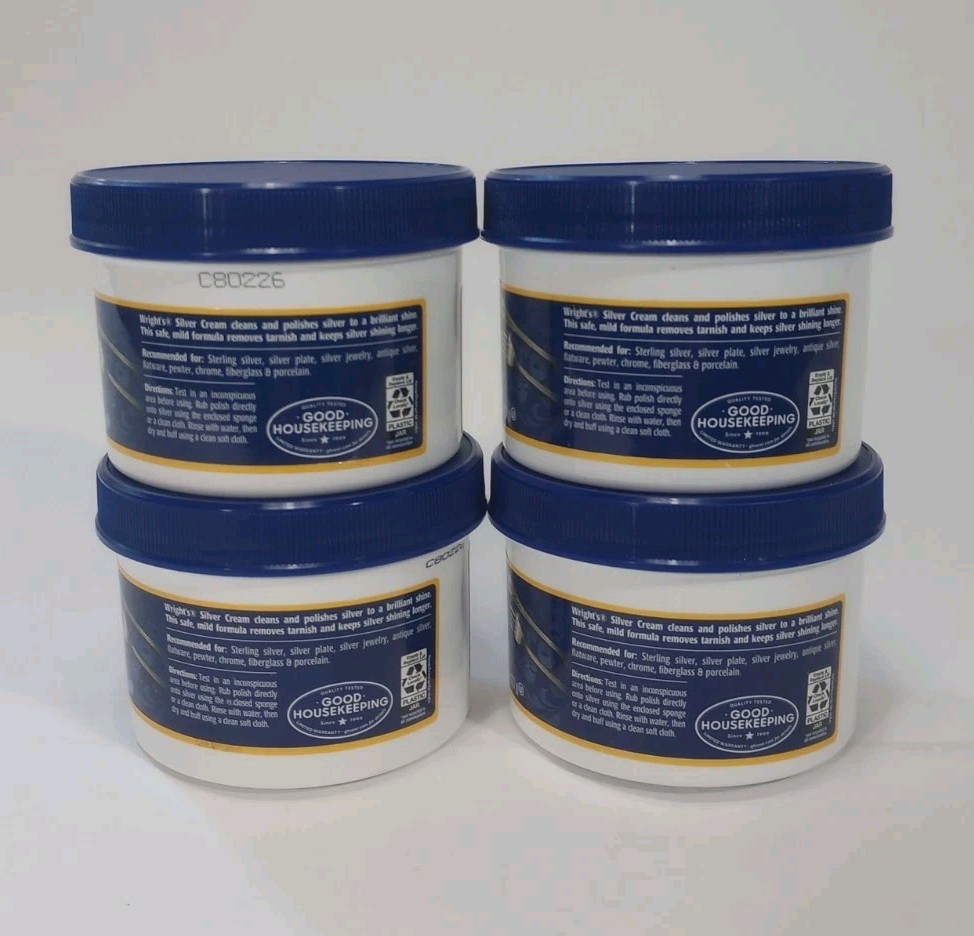 Wright’s Silver Cleaner and Polish Cream – 8 Oz 4PACK