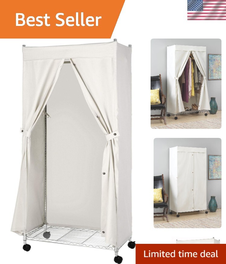 Lightweight Natural Canvas Garment Cover – Ideal for Organized Wardrobe Efforts