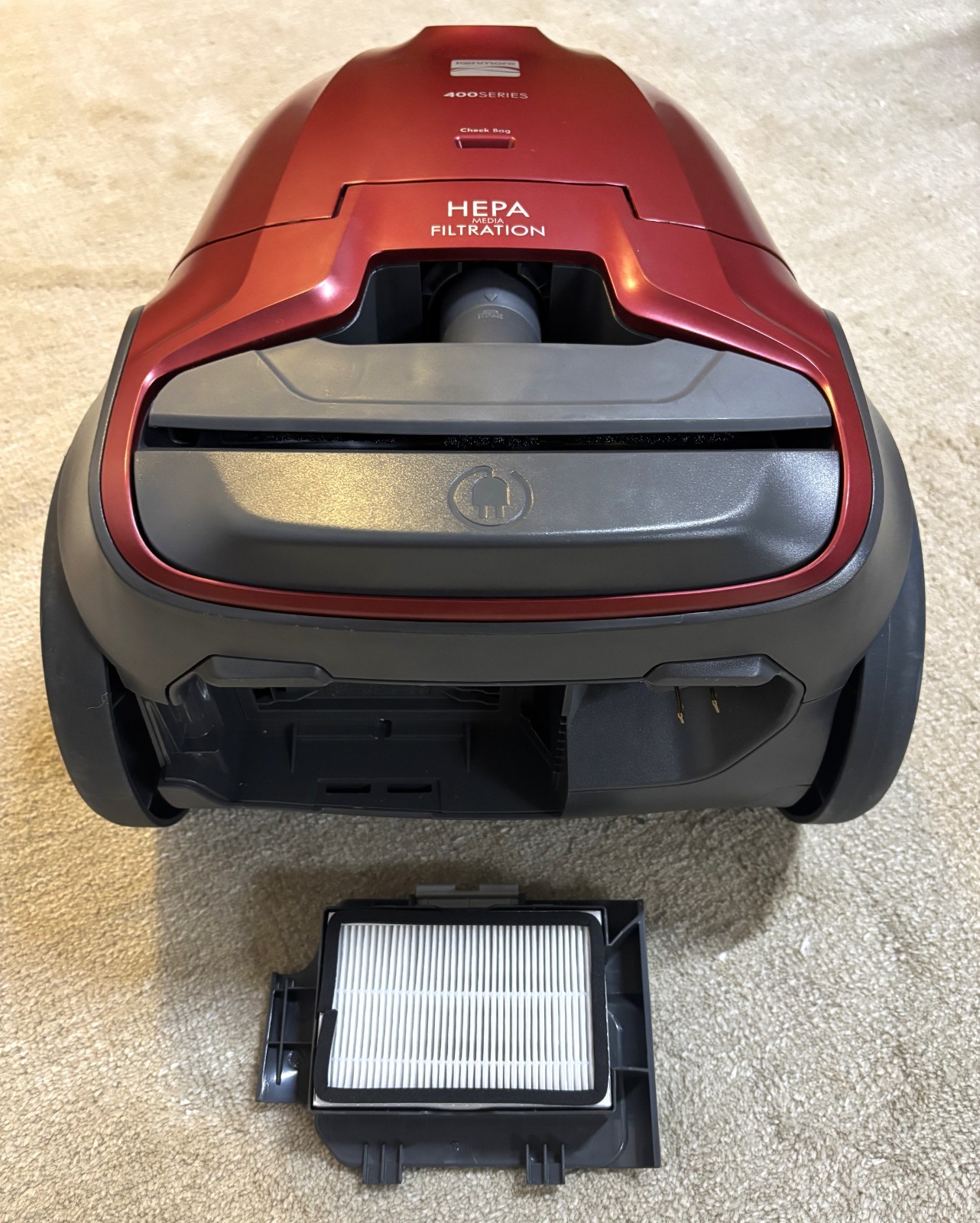 🔴 Kenmore 400 Series Pet-Friendly Canister Vacuum – Model 81414 + 2 Bonus HEPA