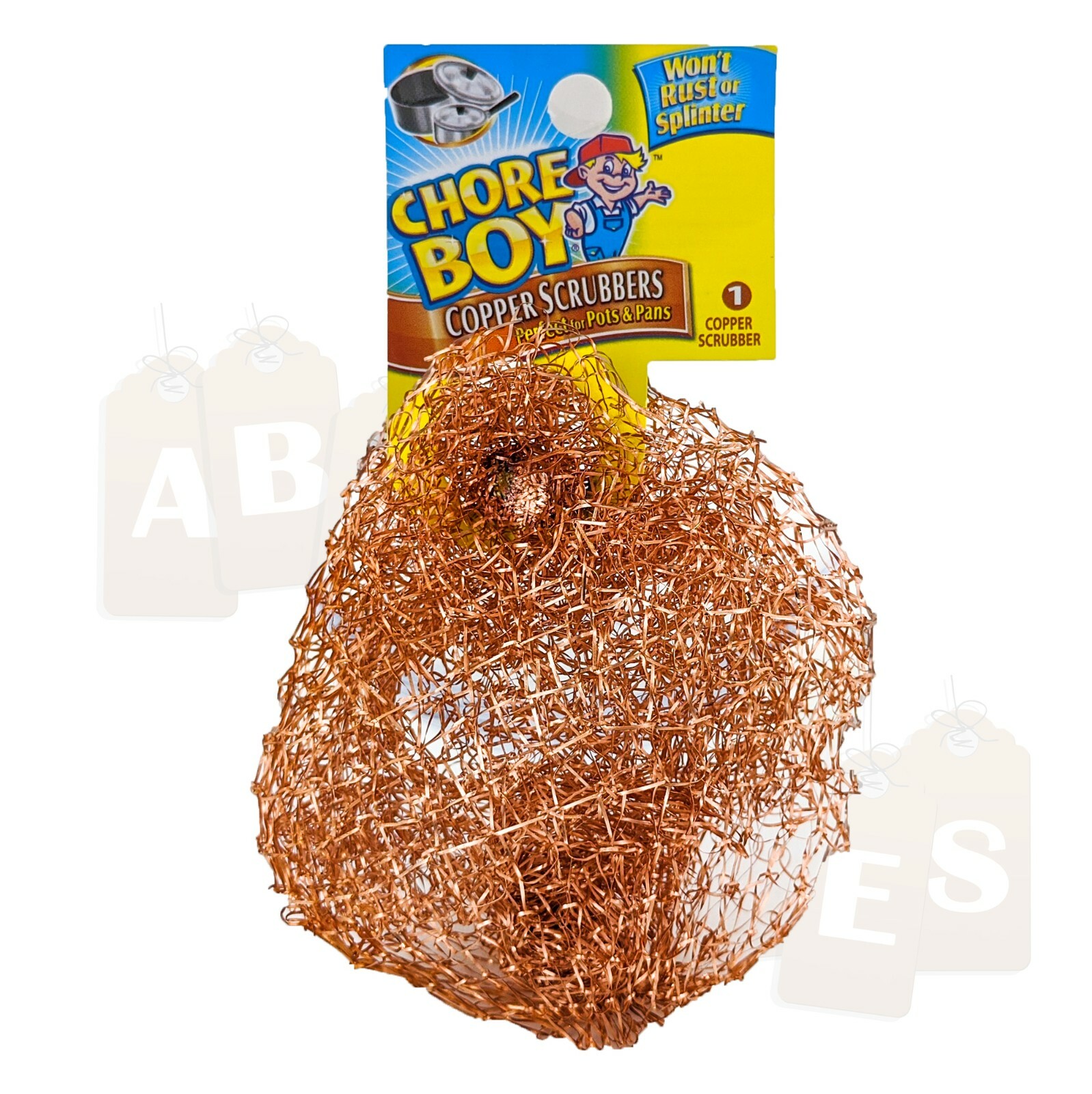 36-Pack Box Chore Boy Copper Scrubbers Scrubbing Pads, For Pots Pans Stoves