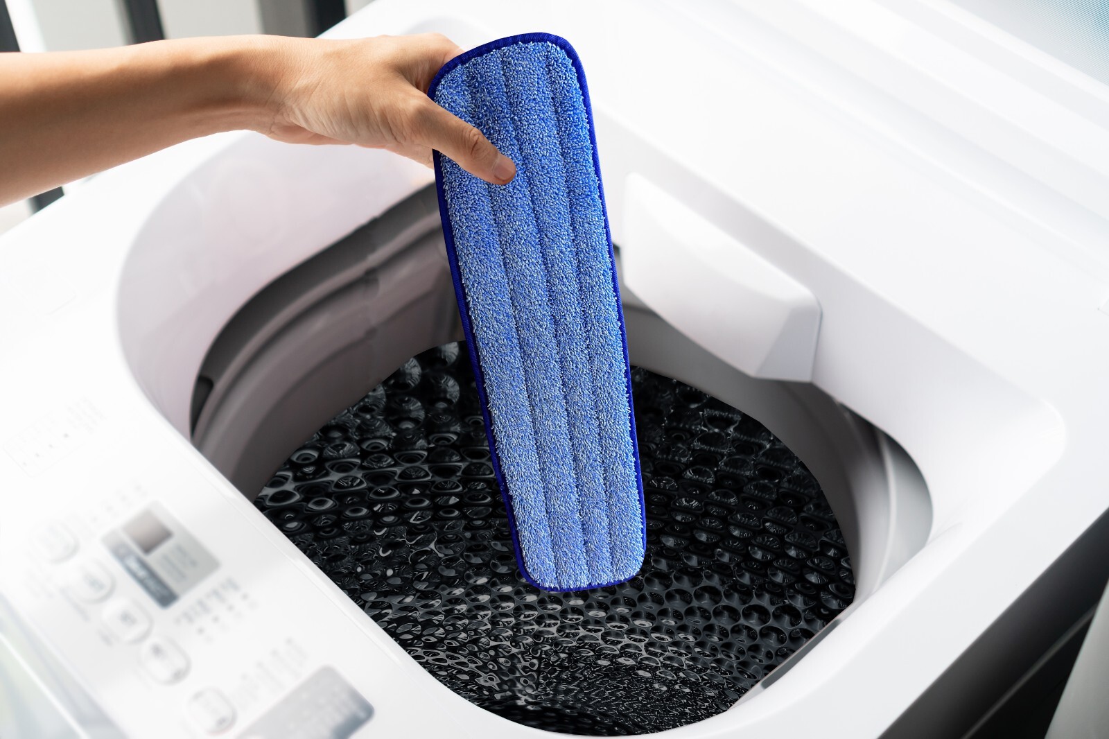 12-Pack of Washable Pro Microfiber Mop Pads | Commercial Replacement Mop Heads