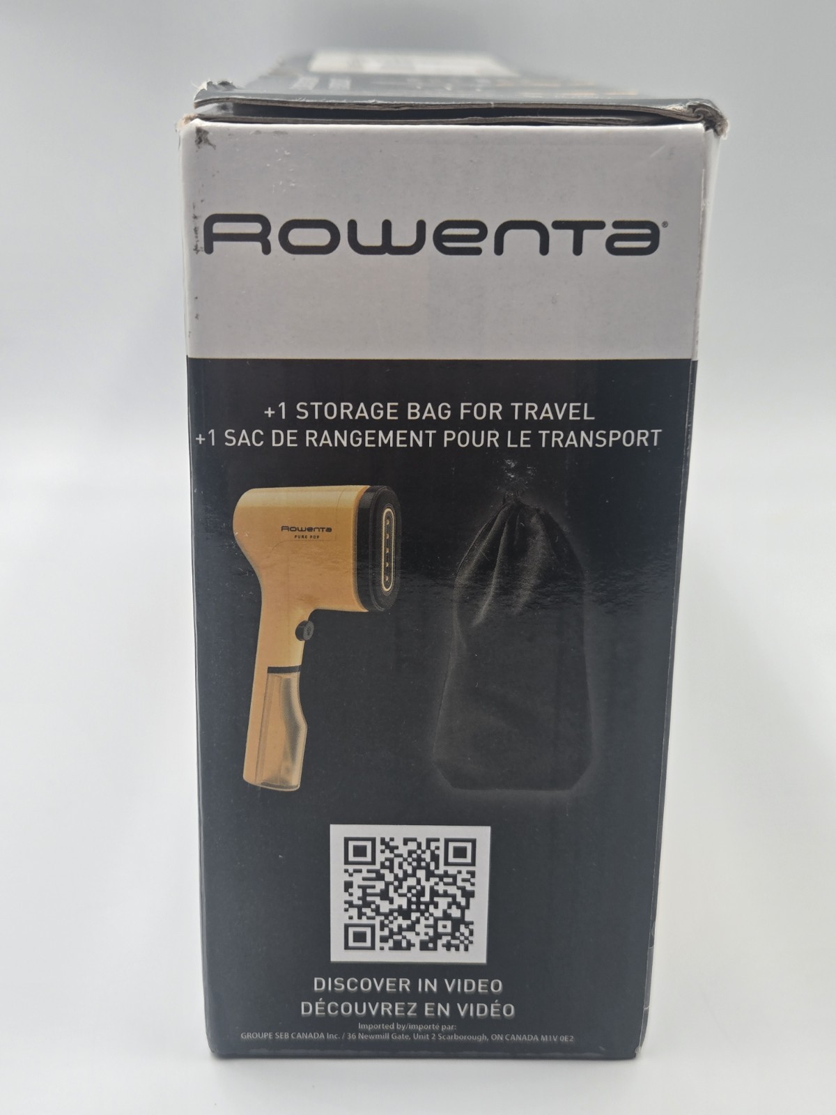 Yellow Pure POP Handheld Garment Steamer Compact Lightweight Dual Pad Travel