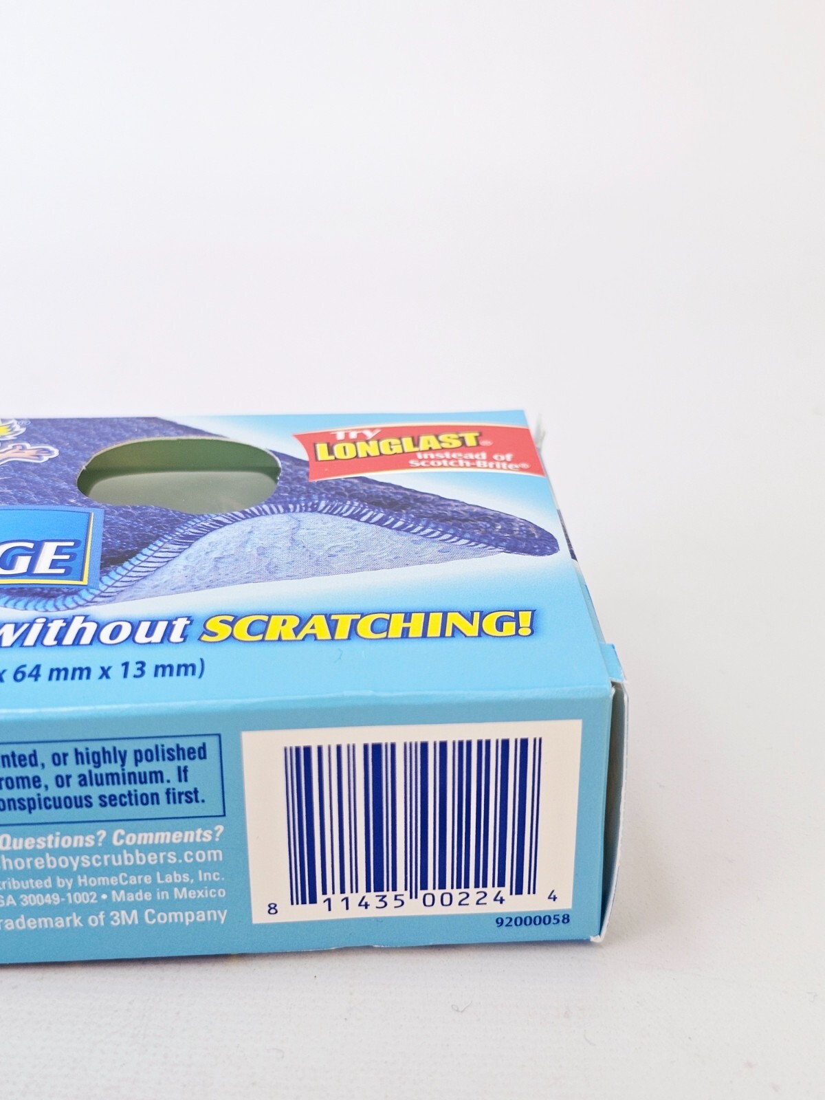 Chore Boy Longlast Scrubber Sponge Double Sided Assorted Colors Lot of 2