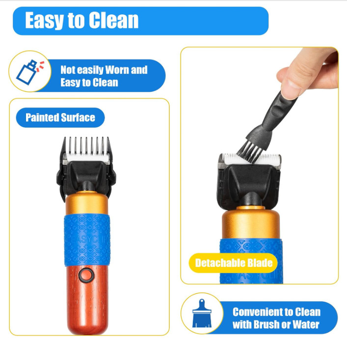 Cortadora eléctrica 200W 10ft con 2 cuchillas para esquila de ovejas y mascotas