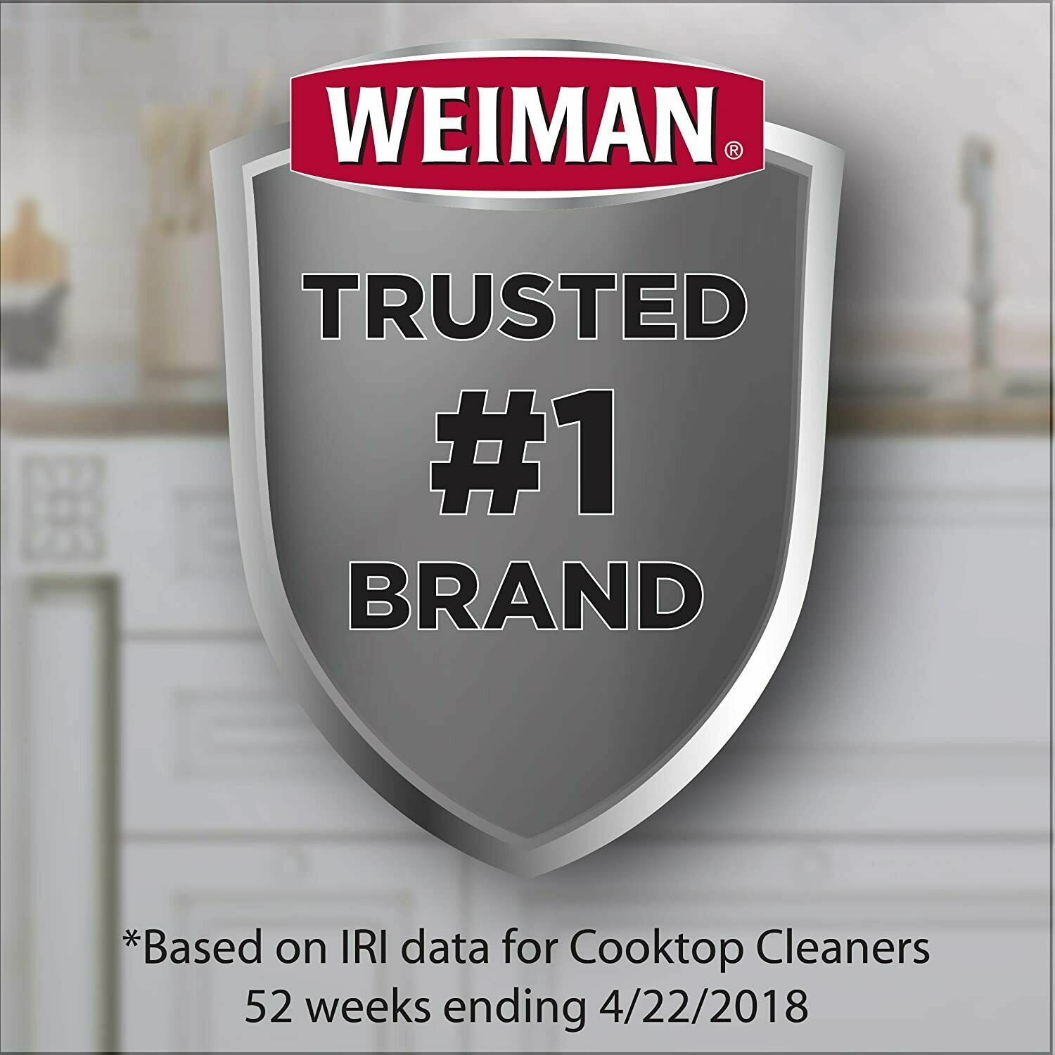 2-Pack~ WEIMAN Glass Ceramic Stove Range COOK TOP DAILY CLEANER Polish & Protect