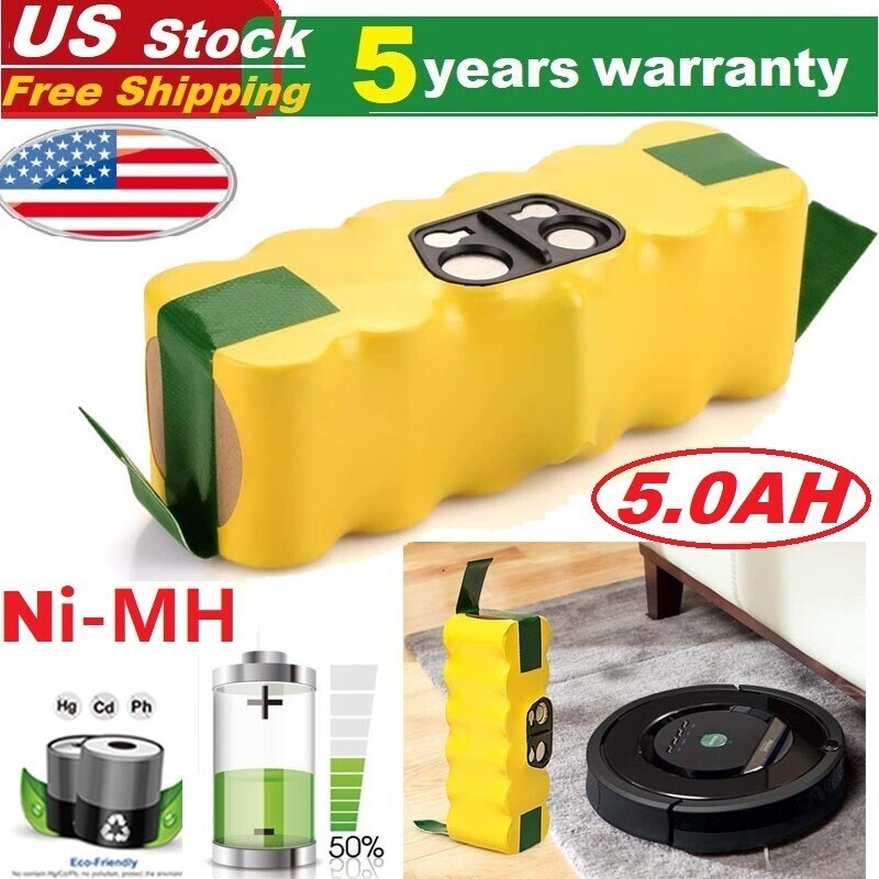 Battery For iRobot Roomba 500 600 700 800 Series 780 650 595 880 5.0AH Ni-MH
