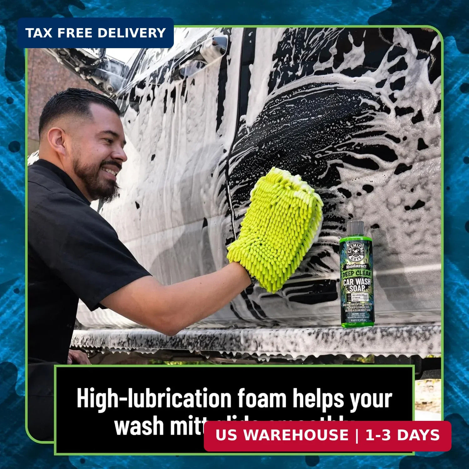 High Impact Deep Cleaning Car Wash Soap, High Suds, 64 oz | High
