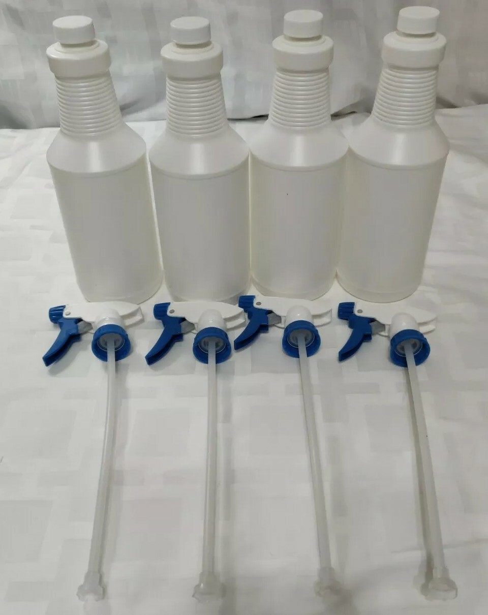32oz Plastic Spray Bottles Empty And Reusable For Cleaning Solutions Water Auto