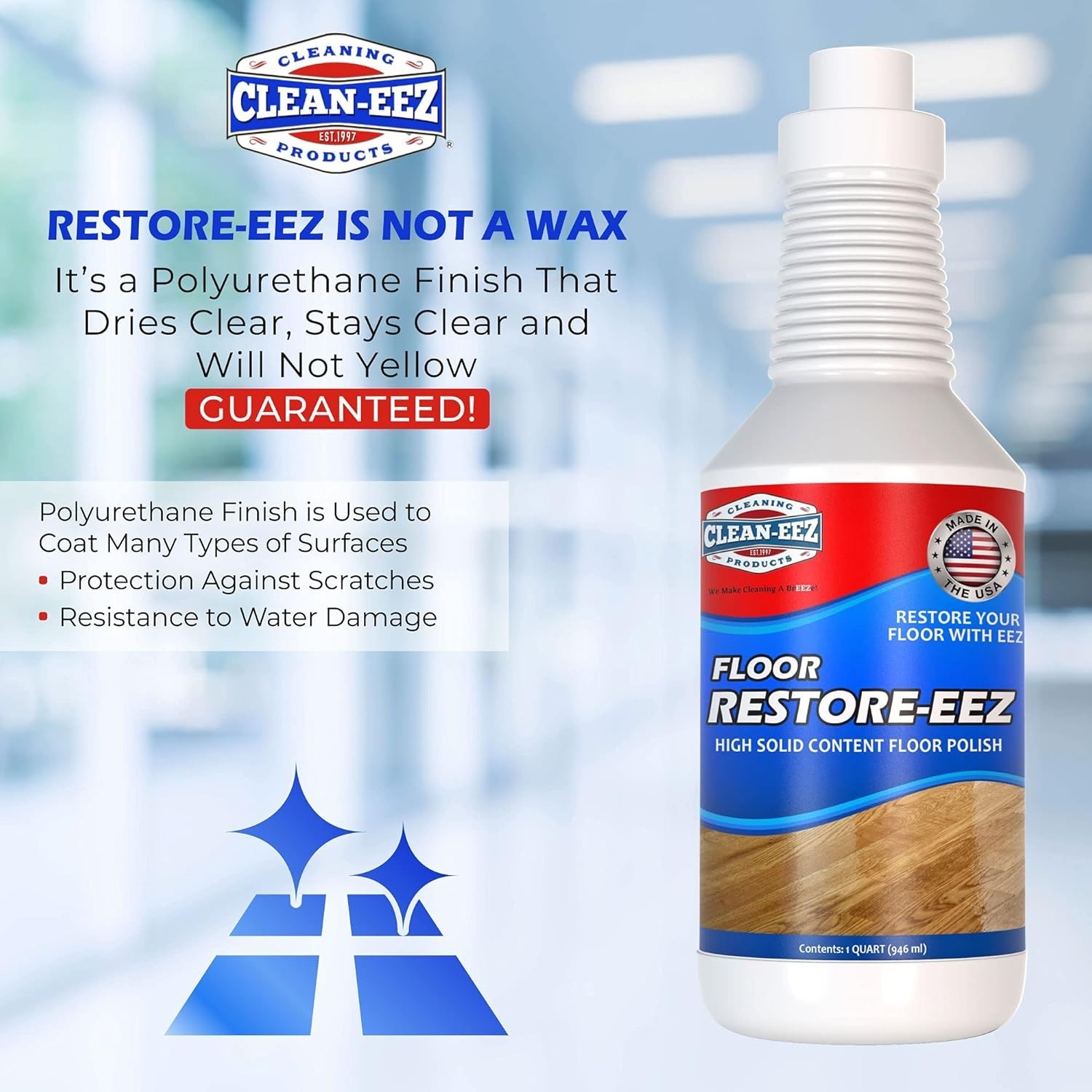 Clean-eez Ultimate Floor Restorer & Polish – (1 Bottle)