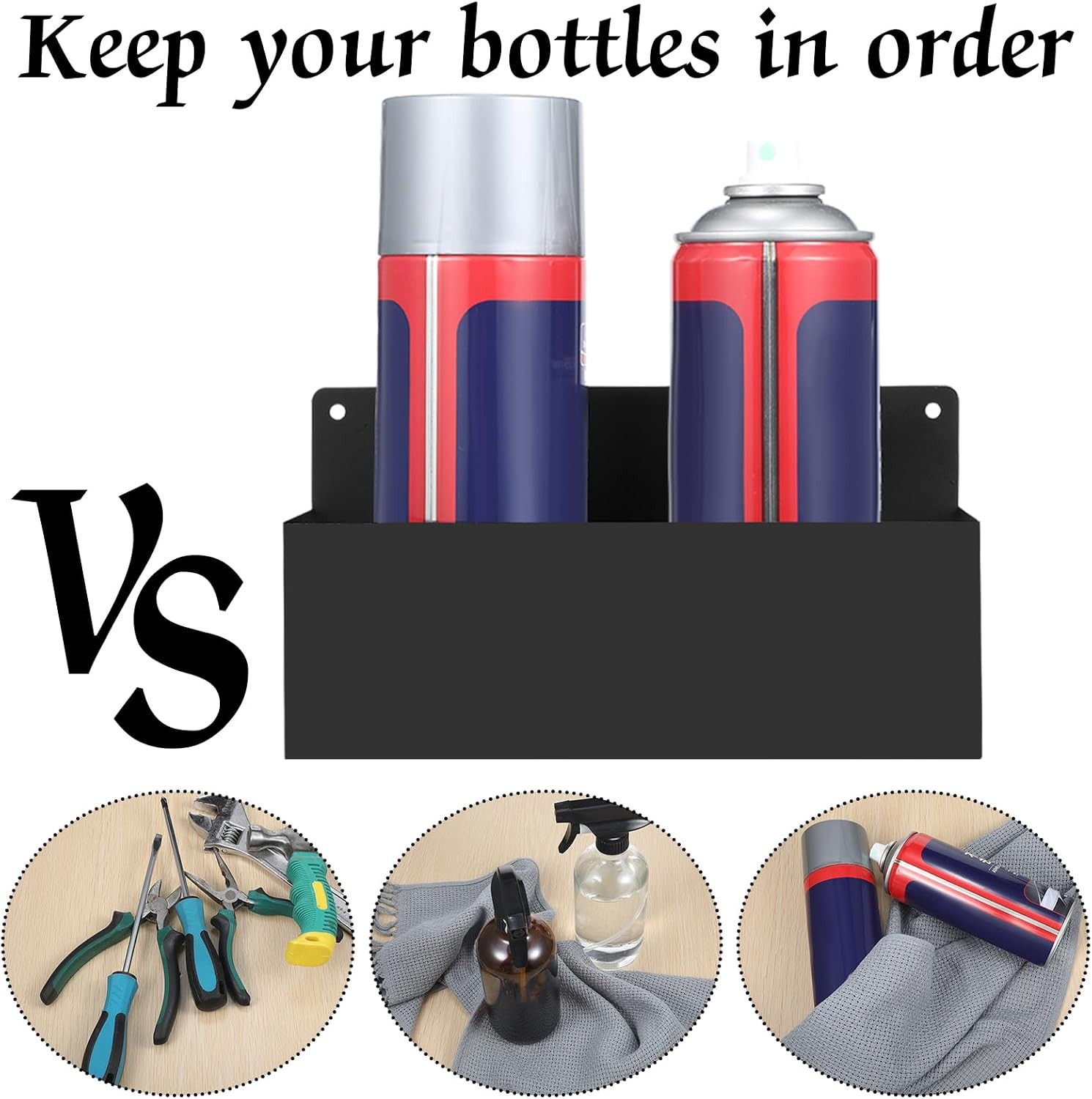 4 Pcs Magnetic Aerosol Spray Can Holder Heavy Duty Magnet Toolbox Bottle Holder