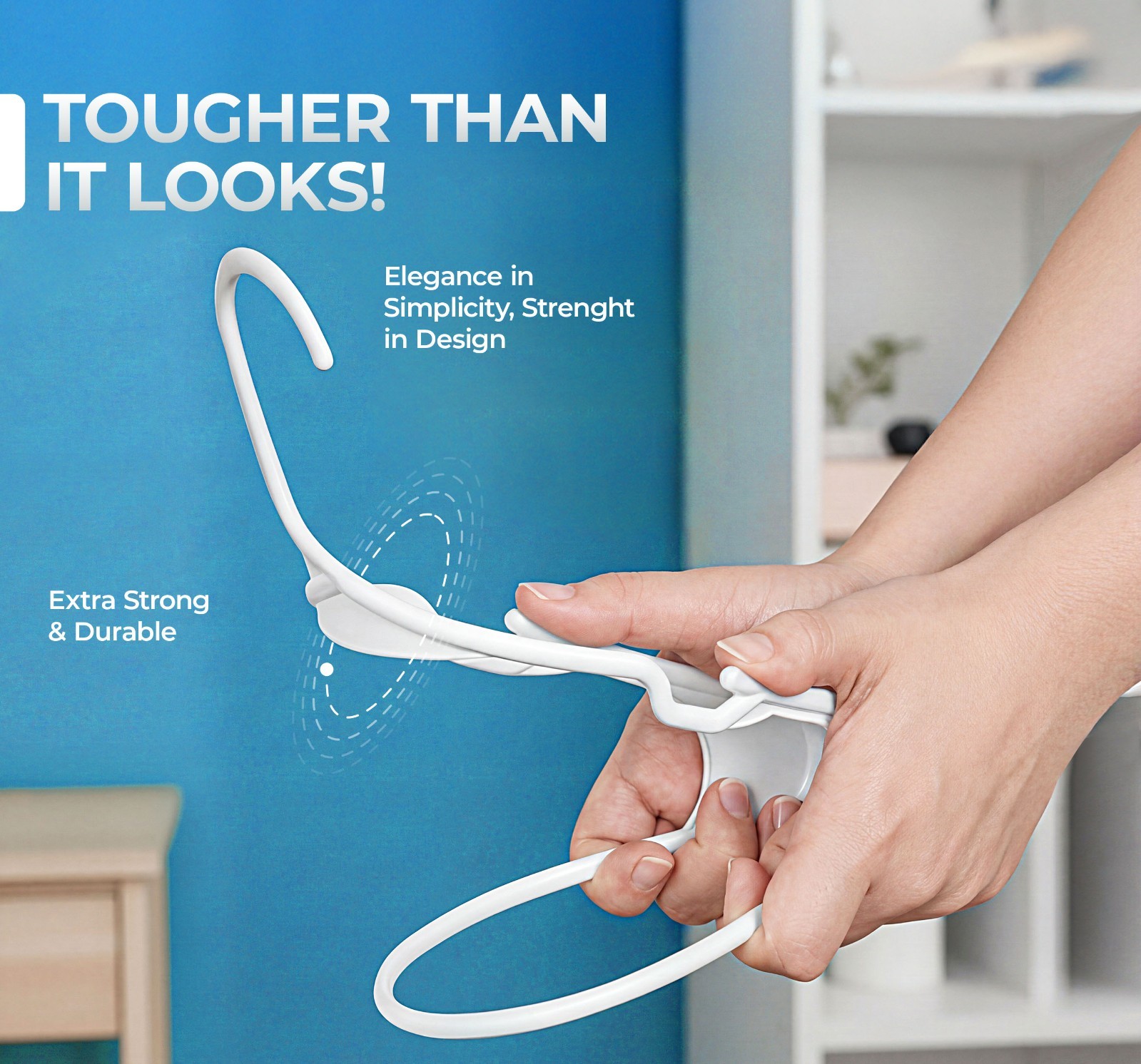 Heavy-Duty Non-Slip Plastic Clothes Hangers – 20/50 Pack, White & Black