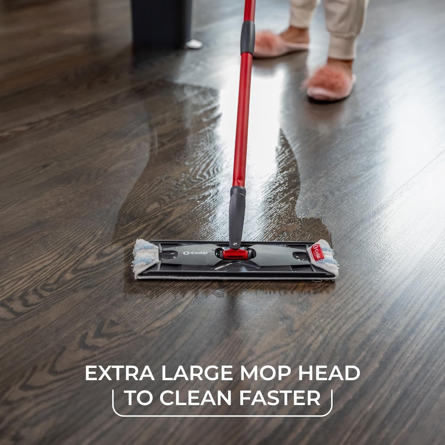 O-Cedar H2Pro Flat Mop System | Quick Everyday Cleaning | Dual-Tank Fresh Water
