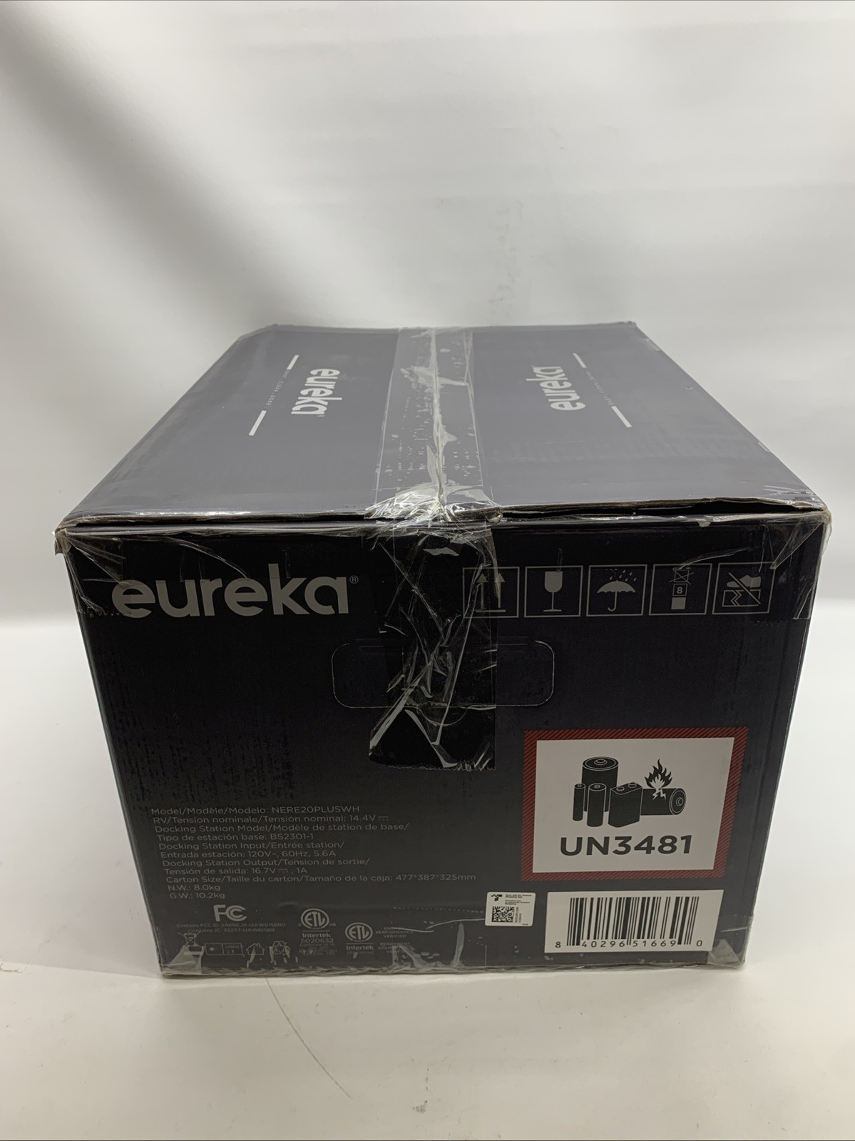 Eureka E20 Plus Robot Vacuum Cleaner Anti Hair-Tangling Brush 8000 Pa Suction