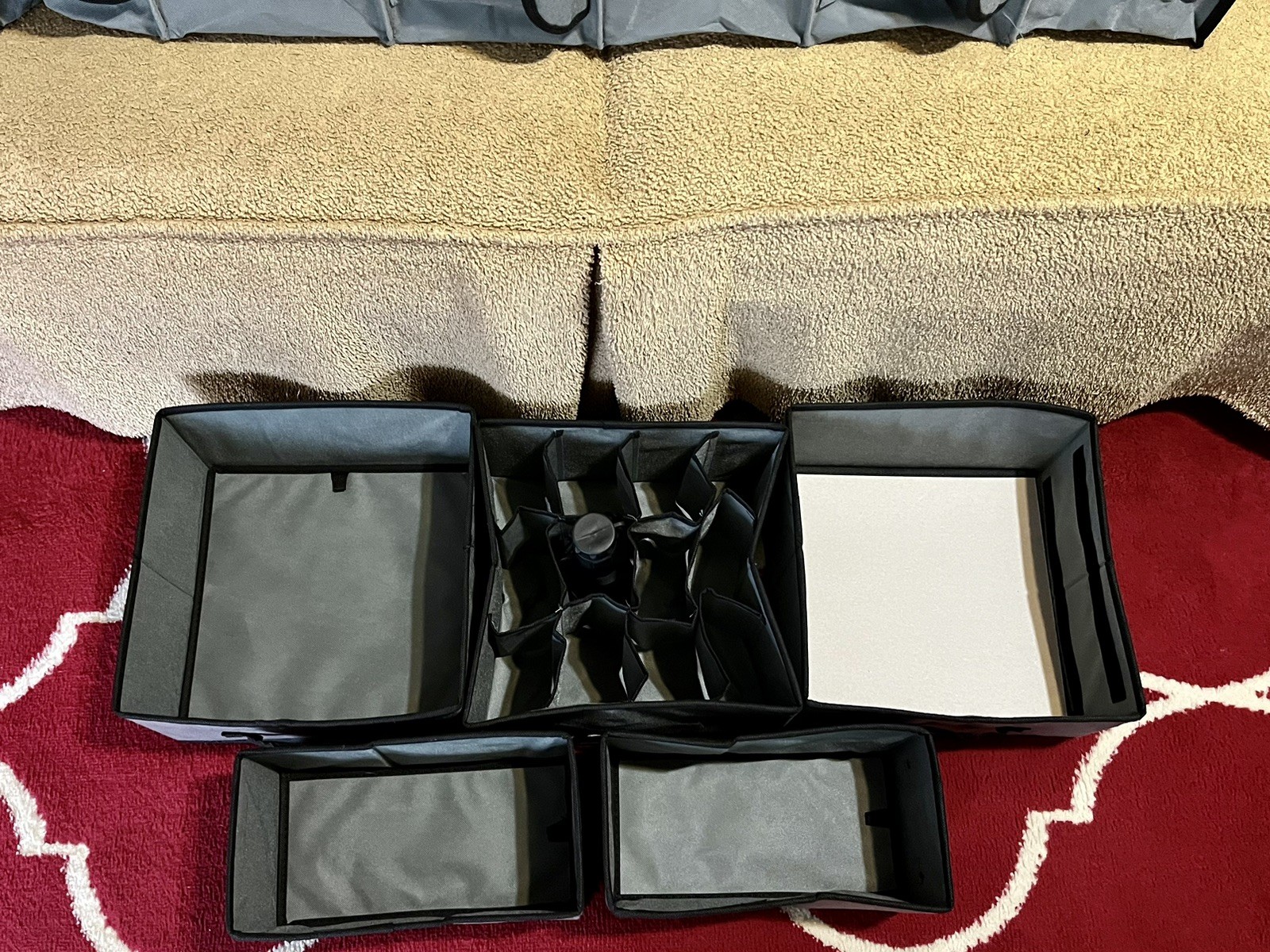 GRAY/BLACK STORAGE ORGANIZER CUBBY SET (VARIOUS SIZES) (GREAT FOR RESELLERS)
