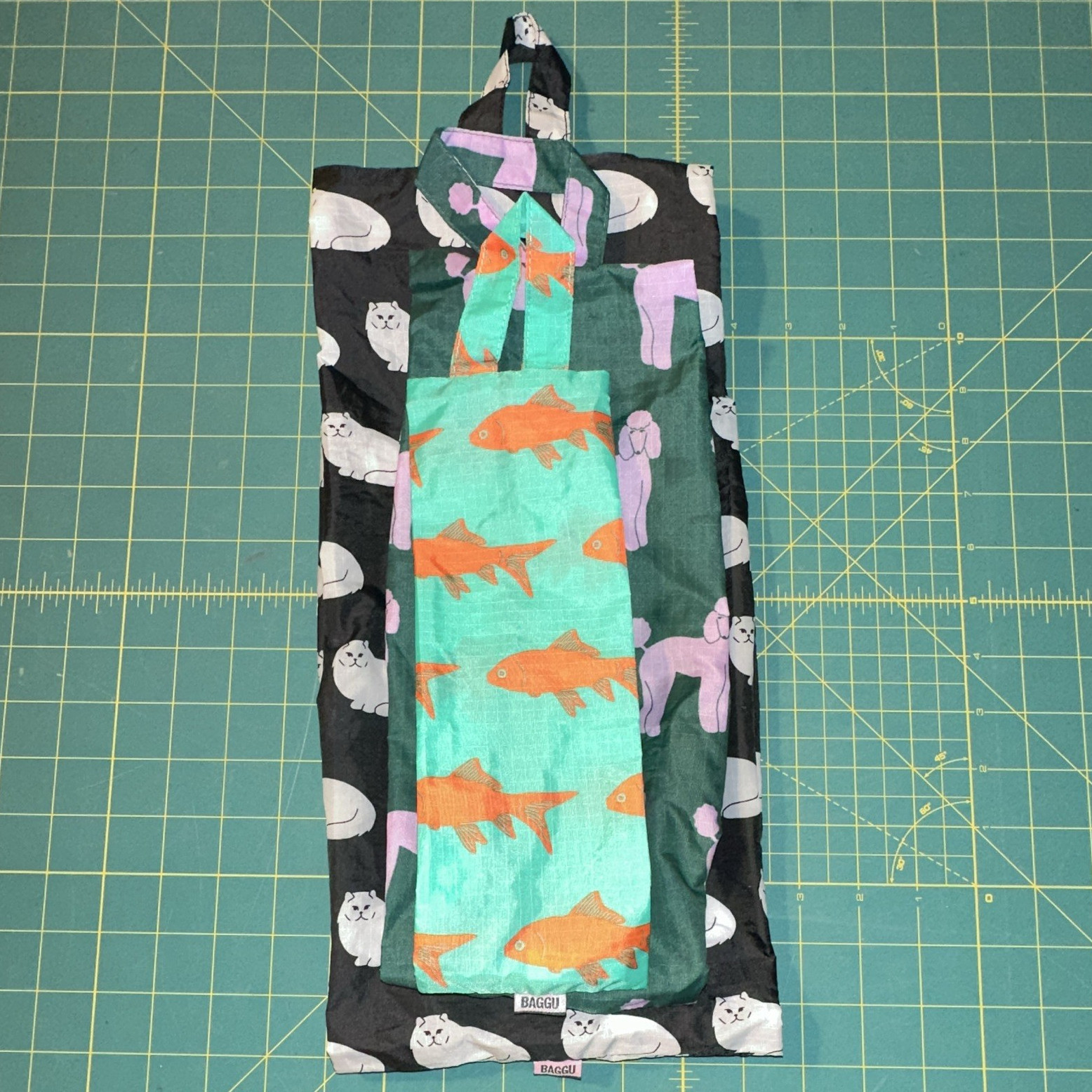 BAGGU Multicolor Animal 3D Zip Pouch 3 Pack (Archive Pets) RARE OUT OF PRINT